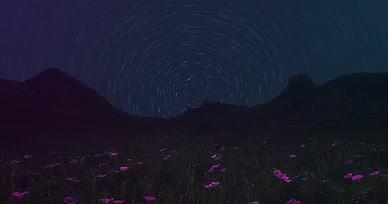 4K紫色梦幻星轨意境led屏幕背景视频视频的预览图